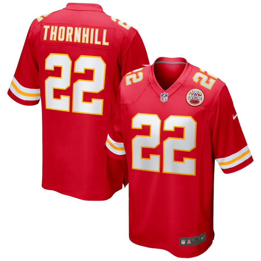 Men Kansas City Chiefs 22 Juan Thornhill Nike Red Game NFL Jersey